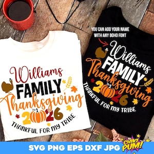 Thanksgiving 2026 SVG, Thanksgiving-Shirt SVG, Thanksgiving-Familientreffen SVG, Thanksgiving-Familientreffen