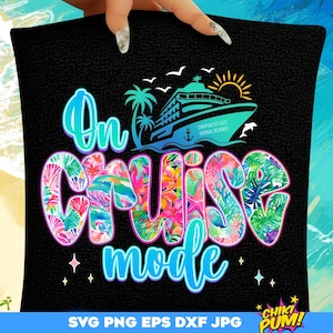 Preppy On Cruise Mode PNG: Family Vacation Design (Digital Download)