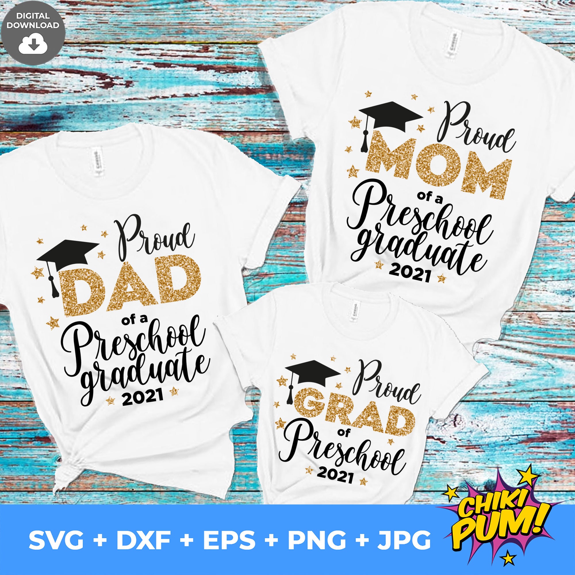 Download Proud Family of a Preschool Graduate 2021 SVG Proud Pre K ...