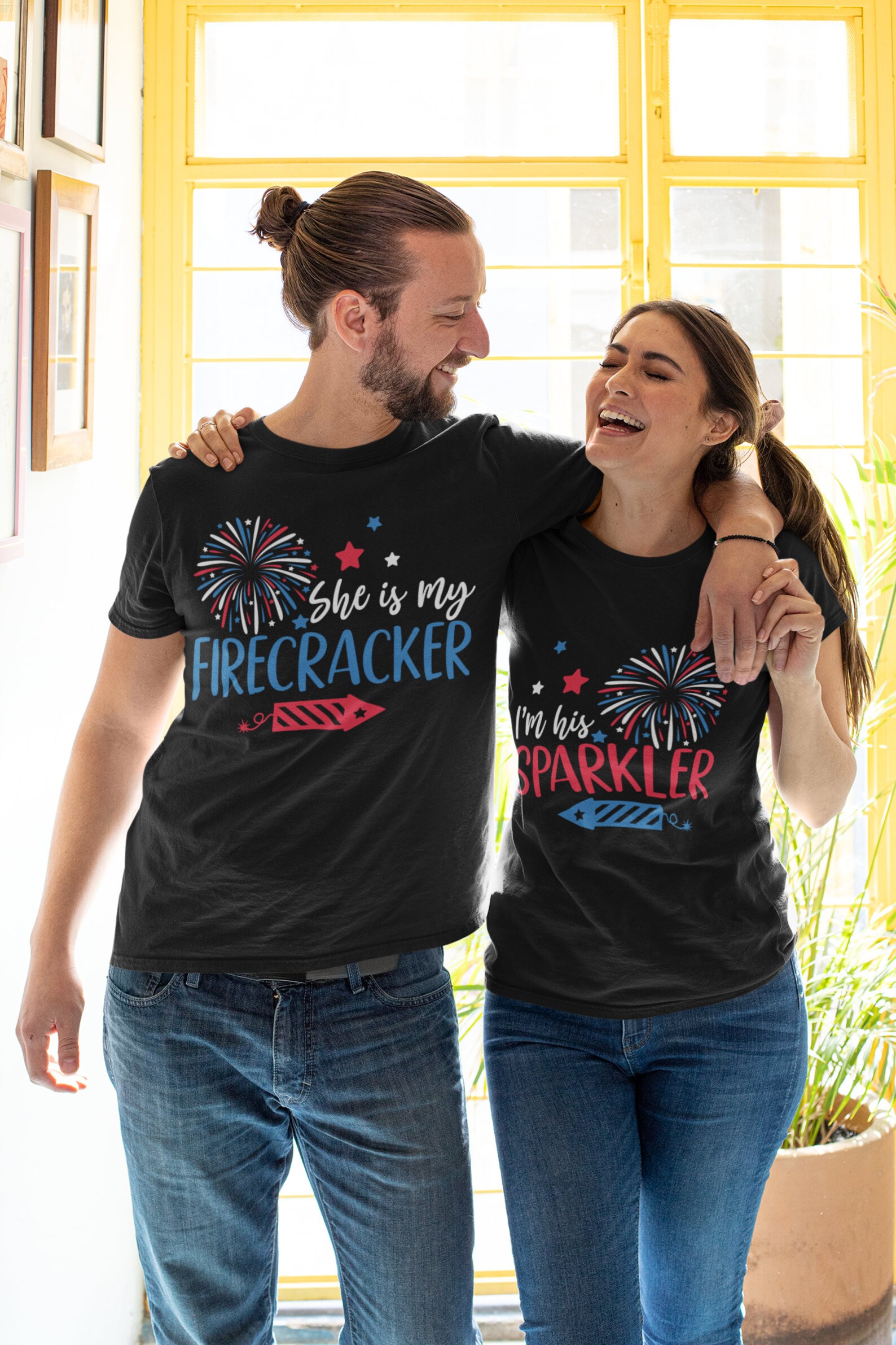 She is My Firecracker Svg I'm His Sparkler Svg 4th of Etsy