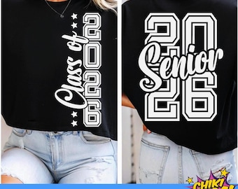 Senior 2026 Graduation T-Shirt Design: SVG, PNG, Cricut Cut Files (Digital Download)