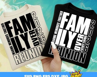 Family Reunion 2026 Shirt Design SVG PNG cut files Cricut/Silhouette (Digital Download)