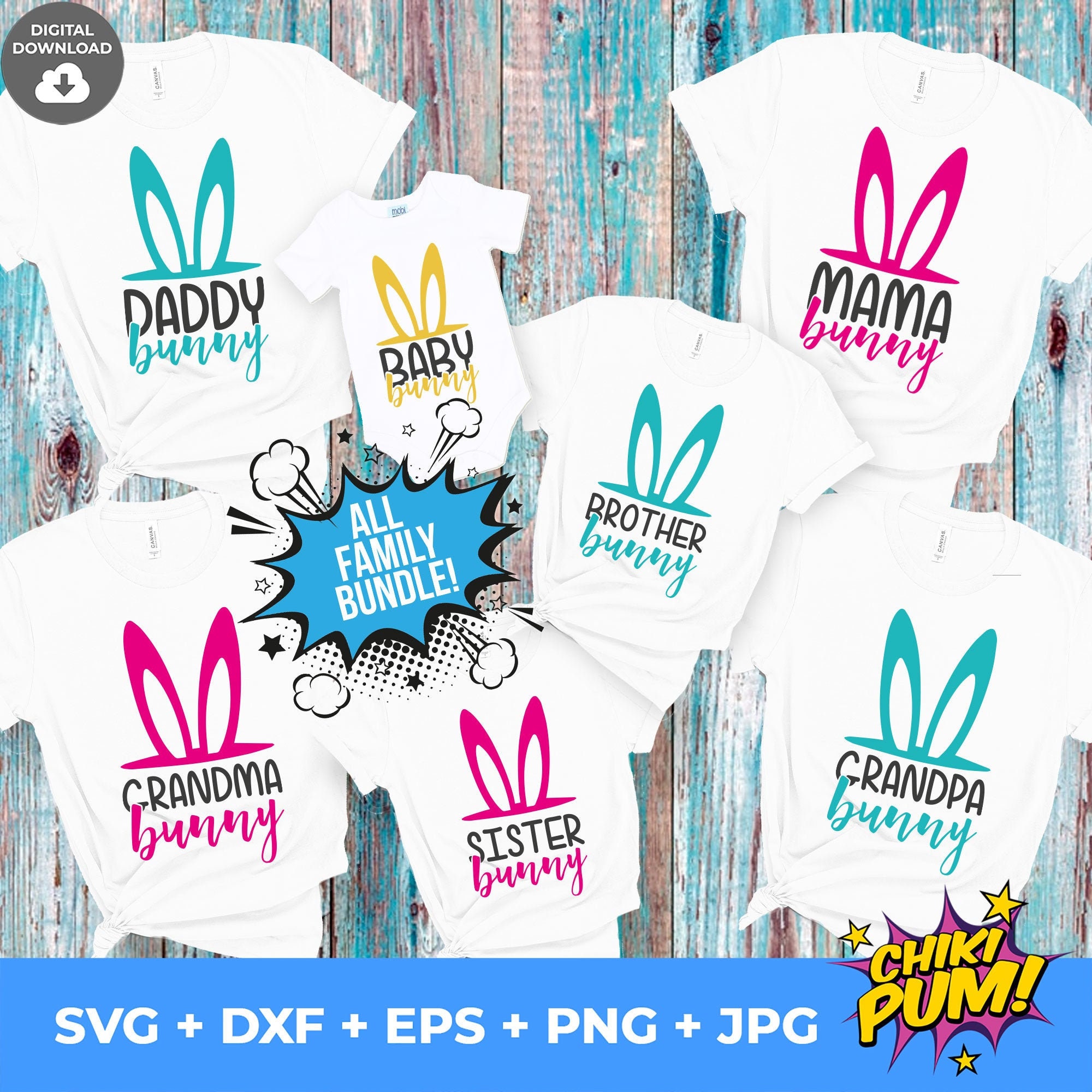 Download Bestseller All Family Bundle Svg Easter Svg Files Easter Etsy