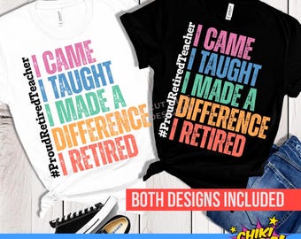 Retired Teacher PNG: Funny Retirement Gift (Digital Download)