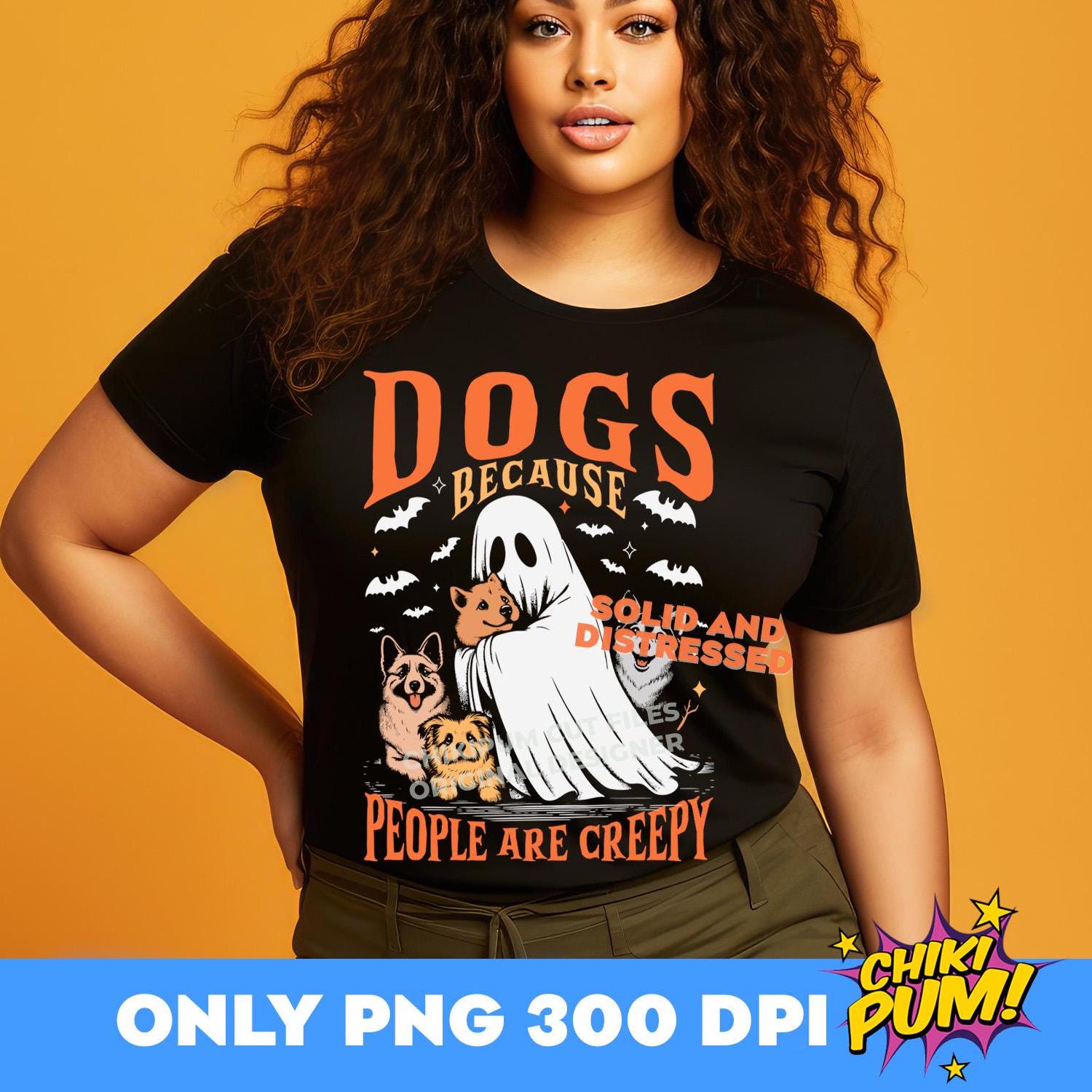Dogs Because People Are Creepy Png, Vintage Funny Ghost, Halloween Dog ...
