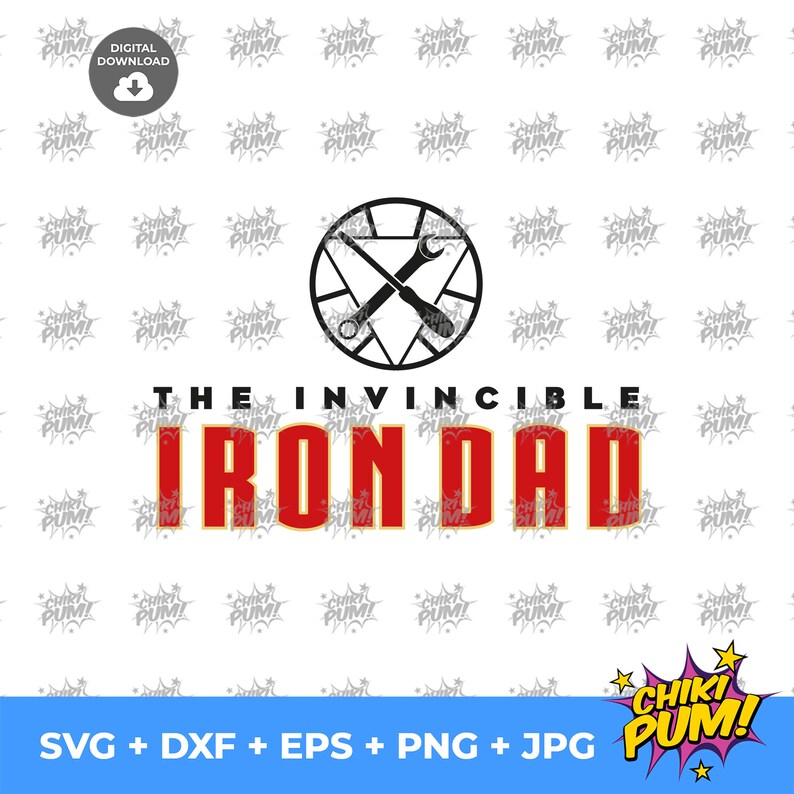 The Invincible Iron Dad SVG SVG Files Iron Dad SVG Cricut - Etsy