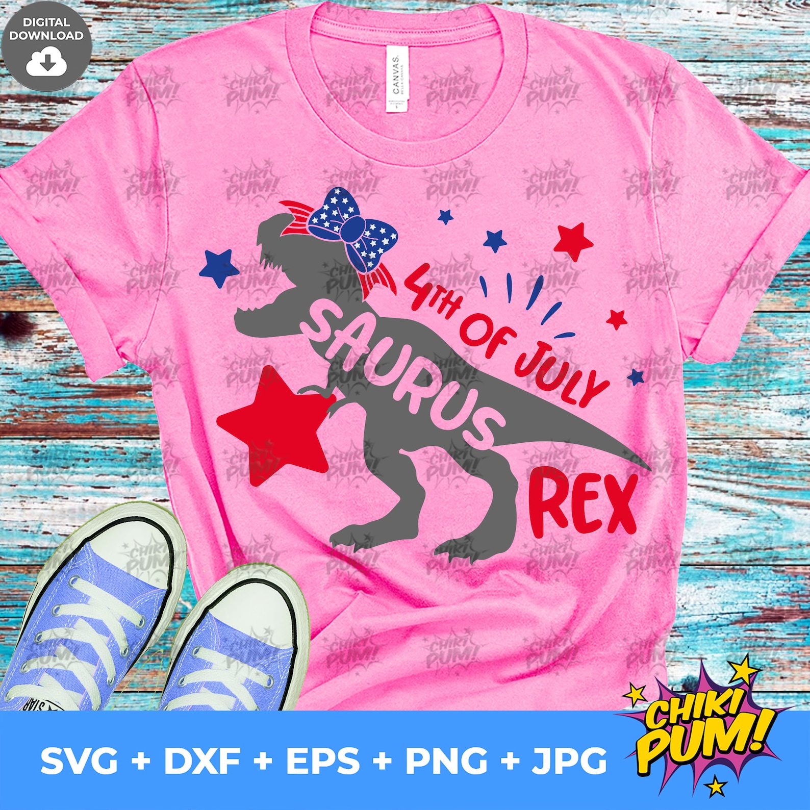 Patriotic Dinosaur Svg 4th of July Svg USA T-rex Cut Files - Etsy