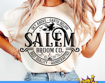 Salem Broom Company svg, Salem Broom Co svg, Halloween SVG Cut File, Halloween SVG, Witch svg