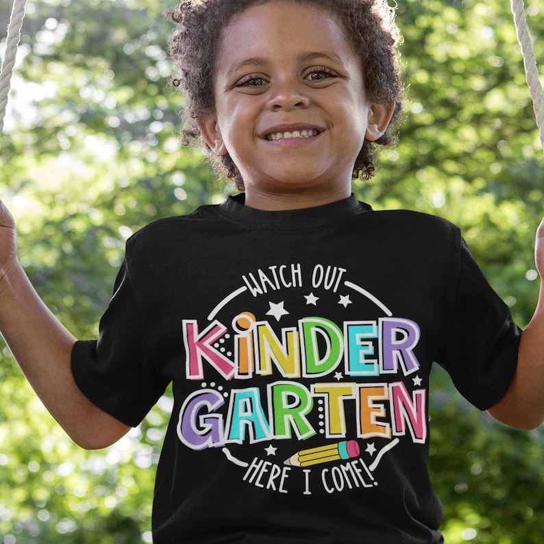 Kindergarten SVG PNG: Zurück zu Schule Shirt Design (Digitaler Download) Bild 4