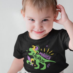 Mardi Saurus SVG Mardi Dinosaur SVG Mardi Gras Kids Shirt - Etsy