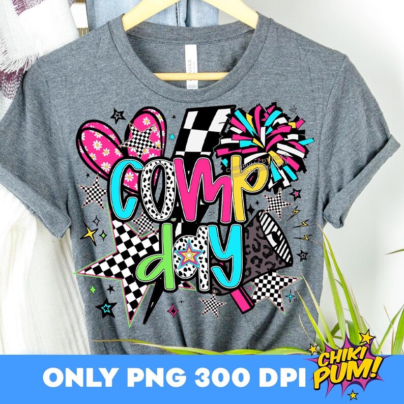 Preppy Cheer Comp Day PNG: Sublimation Design (digital Download) - Etsy