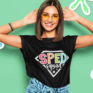 SPED Squad Svg, Sped Teacher Svg, Special Education Svg, Sped Team Shirt Svg, Sped Crew svg cut files for Cricut, png for sublimation & dtf