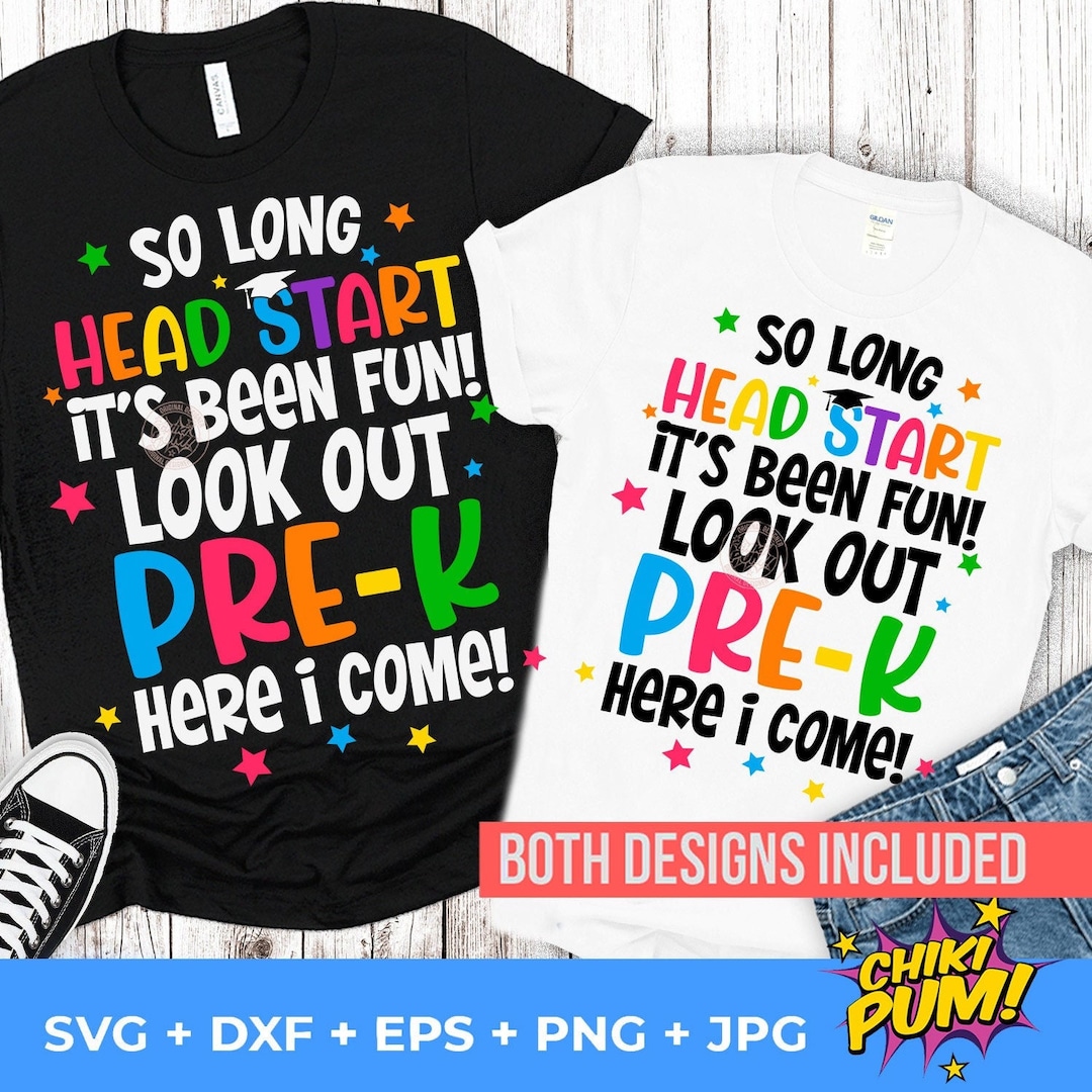 So Long Head Start SVG, Headstart Graduation SVG, Prek Here I Come Svg