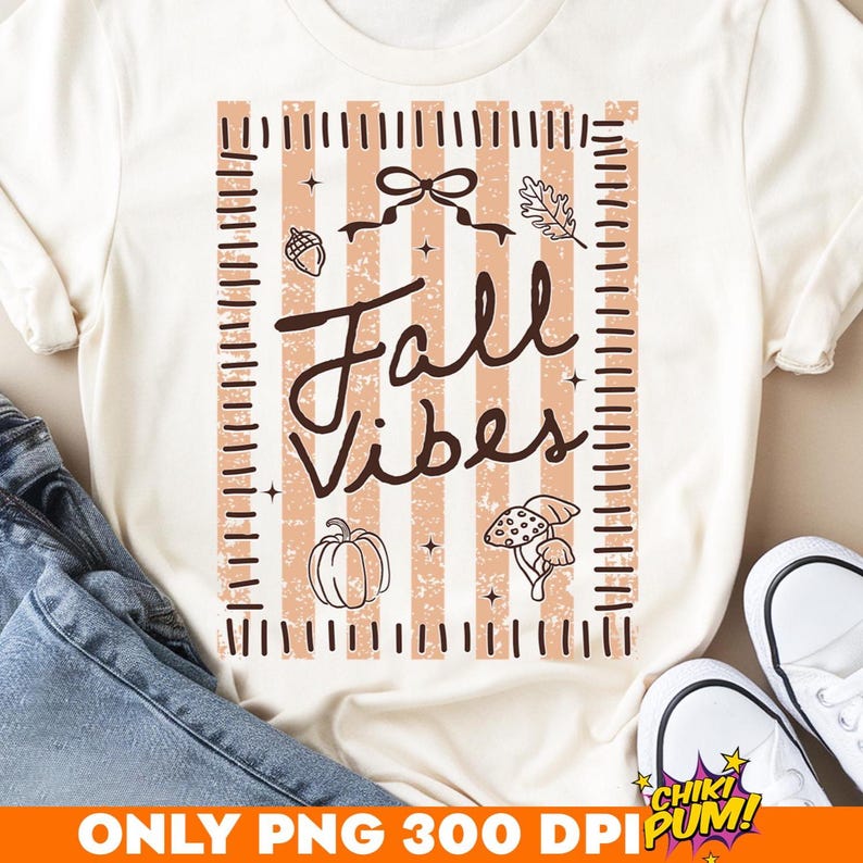 Retro Fall Striped PNG Bundle, Trendy Autumn Sublimation Designs, Coquette Fall Designs, Pumpkin Spice PNG, Fall Vibes Shirt Digital Design