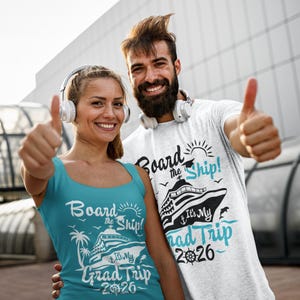 It's a Graduation Trip 2026 | It's My Graduation Trip Cruise 2026 SVG PNG: B&W T-Shirt Cruise Designs ready for Sublimation/Dtf