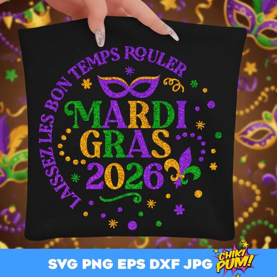 Mardi Gras 2026 SVG, Mardi Gras SVG, Laissez les bons, Mardi gras shirt SVG, Mardi gras cut files