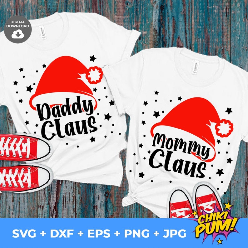 Download Mommy Claus Svg Daddy Claus Svg Mom Christmas Svg Christmas | Etsy
