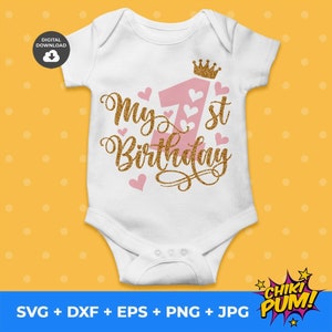 Mein erster Geburtstag svg, Geburtstagskind svg, Erster Geburtstag svg, 1st Geburtstag svg, Ein Jahr altes svg