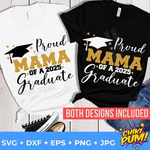 Fière maman d'un diplômé 2025 svg, chemise fière maman, SVG senior 2025, diplômé 2025 png, sublimation PNG, DTF