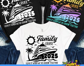 Family Cruise 2025 SVG, Family Cruise SVG, Cruise 2025 SVG, Family cruise shirts 2025 - Gradient Png 300 dpi included