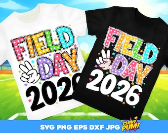 Field Day 2026 SVG PNG: School Game Day Cut Files (Digital Download)