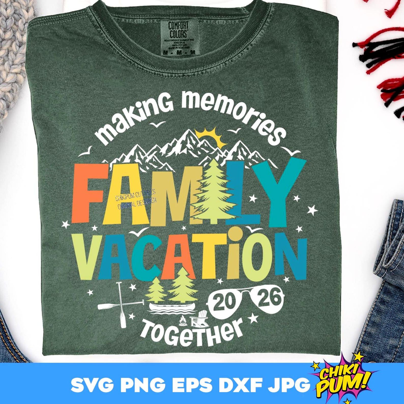 Family Vacation 2026 SVG PNG: Lake & Camping Shirts (digital Download ...