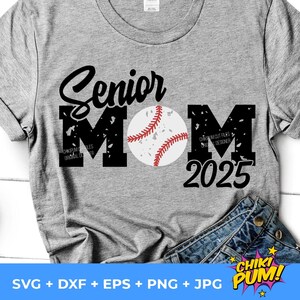 Senior Mom Baseball 2025 SVG, Distressed mom, Baseball Mom 2025 SVG, Baseball cut files, Softball Mom SVG, Senior mom 2025 svg