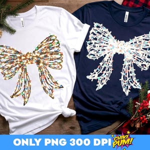 Kerstlichtstrik PNG: sublimatie vakantieontwerp coquette (digitale download)