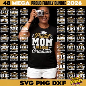 Proud Graduate Family Bundle 2026 SVG PNG (Digital Download) 48 listings
