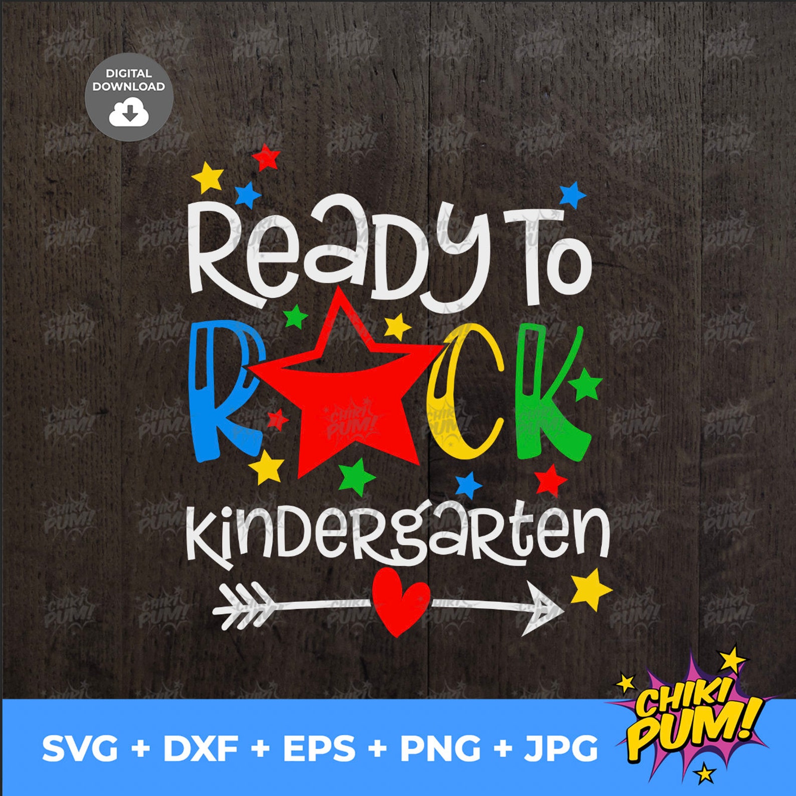 Ready to Rock Kindergarten 1st Day of Kindergarten Back to - Etsy