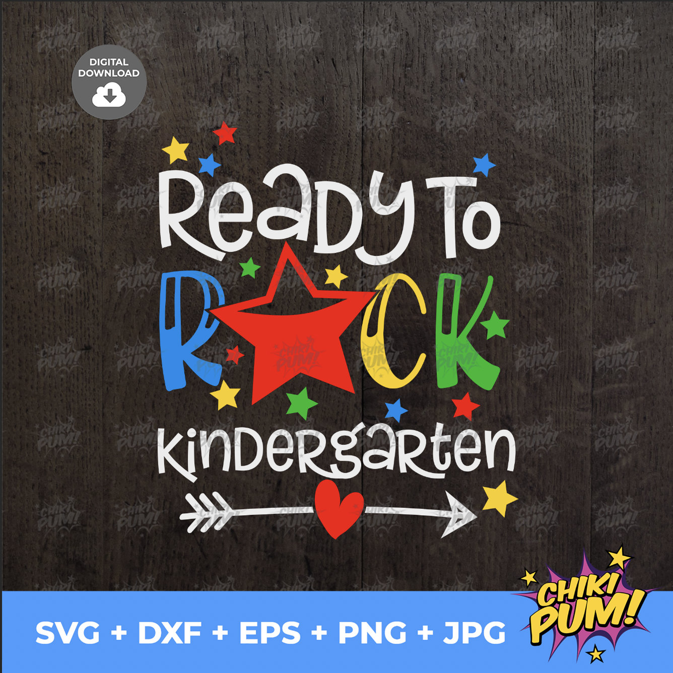 Ready to Rock Kindergarten SVG PNG Cut Files Cricut Design (digital ...