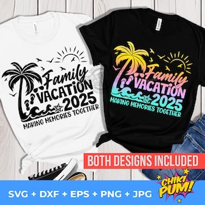 Familienurlaub 2025 SVG, gemeinsam Erinnerungen herstellen, Sommer 2025 Urlaub SVG, Familientreffen Schnittdateien, png, eps, dxf, jpg, svg