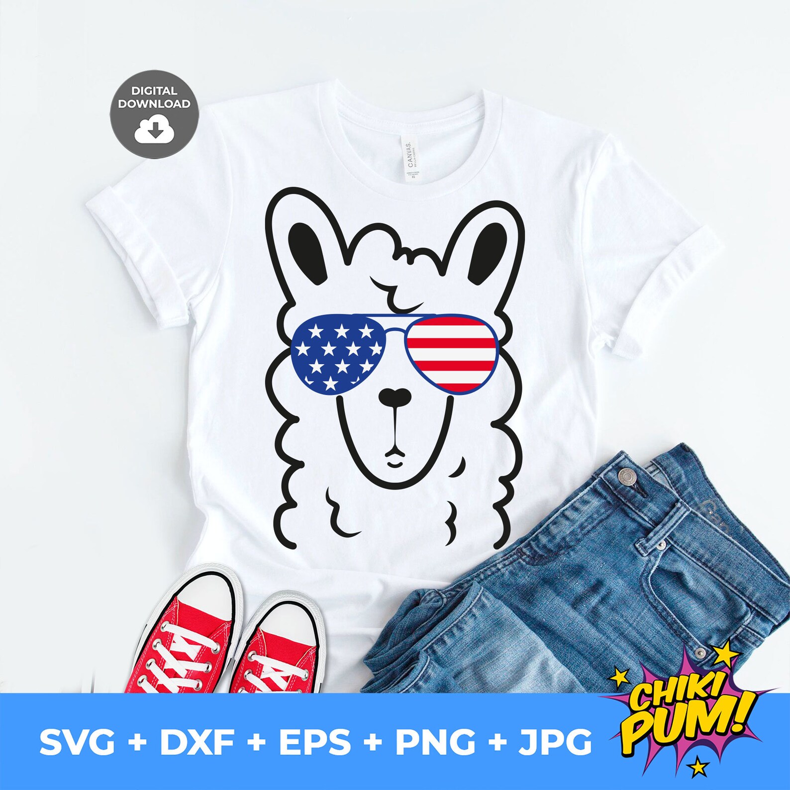 llama 4th july costume