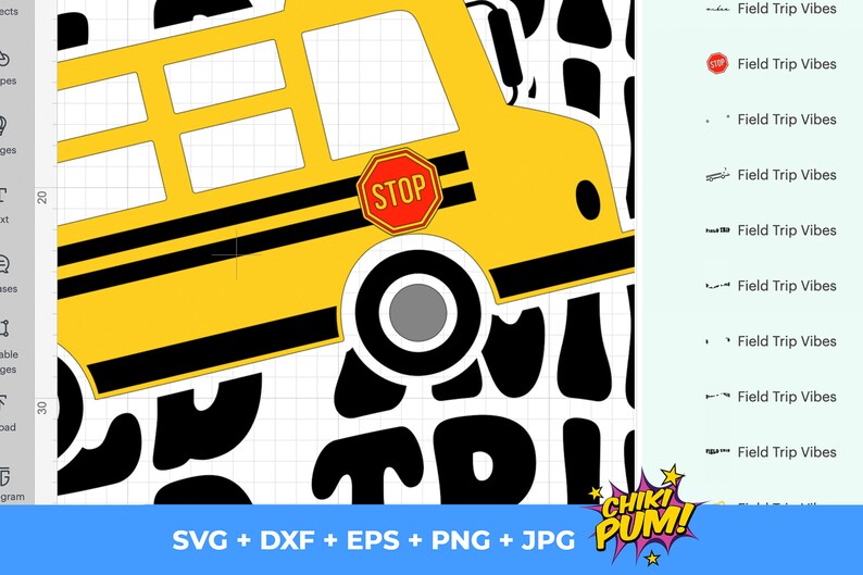 Field Trip Vibes Svg Field Day Svg School Bus Svg Fun Day Etsy