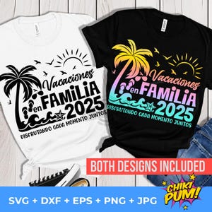 Vacaciones en Familia 2025 SVG, vacances en famille 2025 SVG, vacances espagnoles d'été 2025 SVG, Disfrutando Juntos SVG, png, eps, dxf, jpg, svg