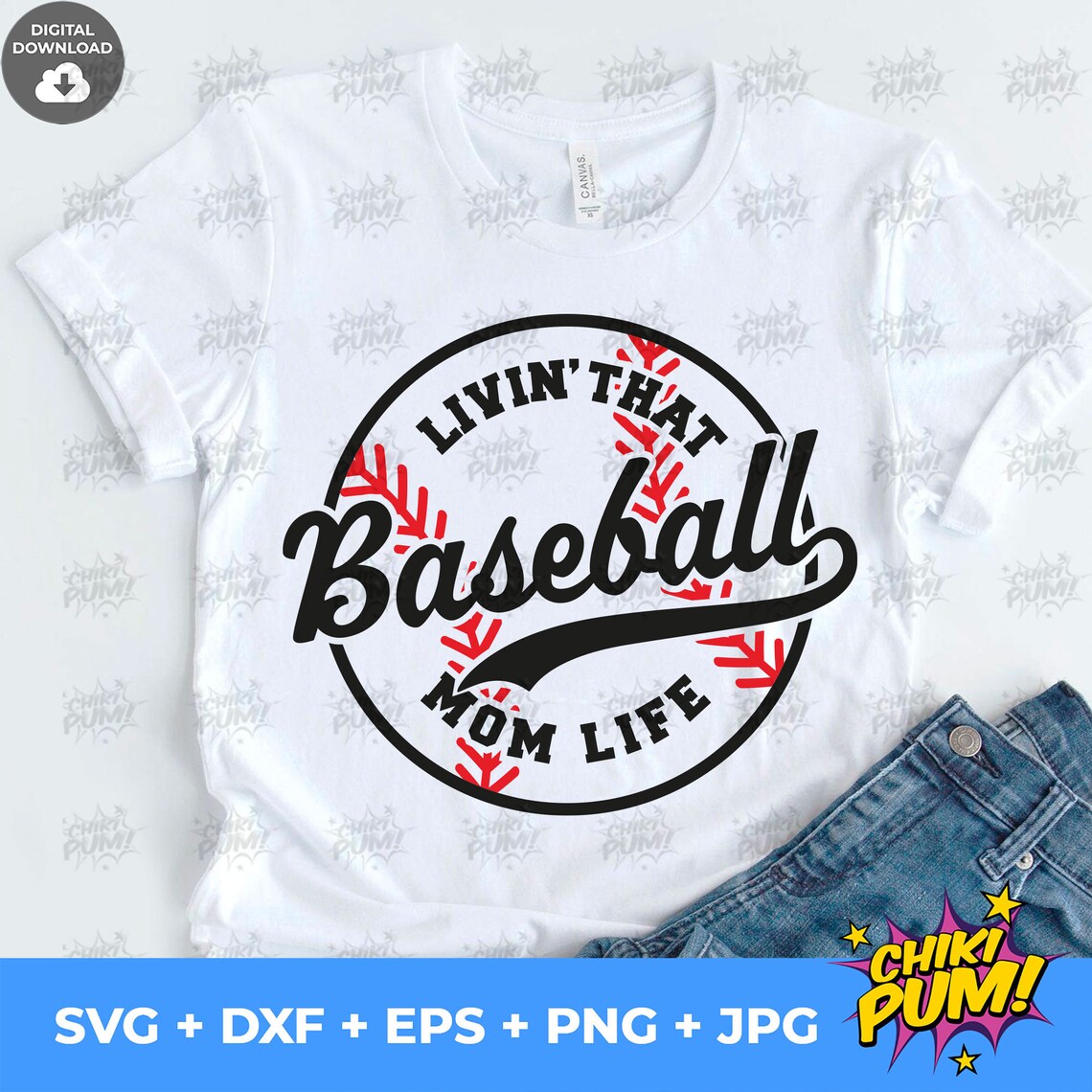 Download Livin that Baseball Mom Life SVG Cut file Livin' That | Etsy