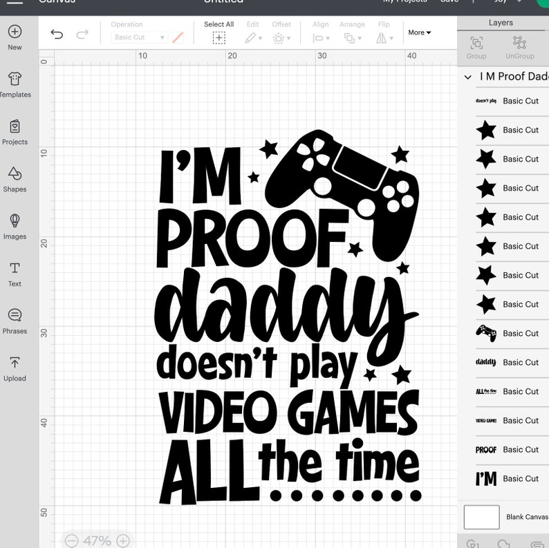 I'm Proof Daddy Doesn't Play Video Games All The Time SVG, Gamer Dad png, Funny Pregnancy Announcement cut files image 3