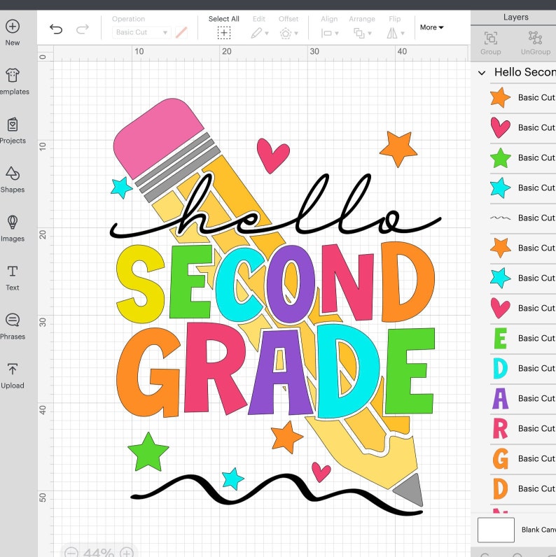 Hello Second Grade SVG 2nd Grade SVG Back to School Svg 2nd | Etsy