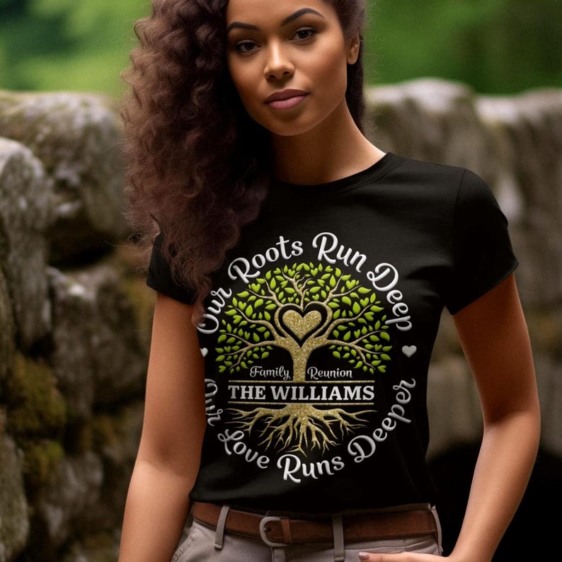 Family Reunion svg png, Roots Run Deep svg, Our Love Runs Deeper svg, Reunion, Glitter tree of life Png,  Family reunion 2026 shirt