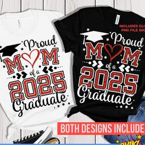 Stolze Mutter eines 2025 Graduate SVG, Graduate 2025 SVG, Graduation 2025 Shirt SVG, Class of 2025, Instant Downloads, Glitter Png ist enthalten