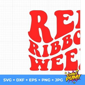 Red Ribbon Week Svg Png, Say No to Drugs Say Yes to Kindness Svg, Drug Free Svg, Red Ribbon Week Awareness Svg Digital Downloads