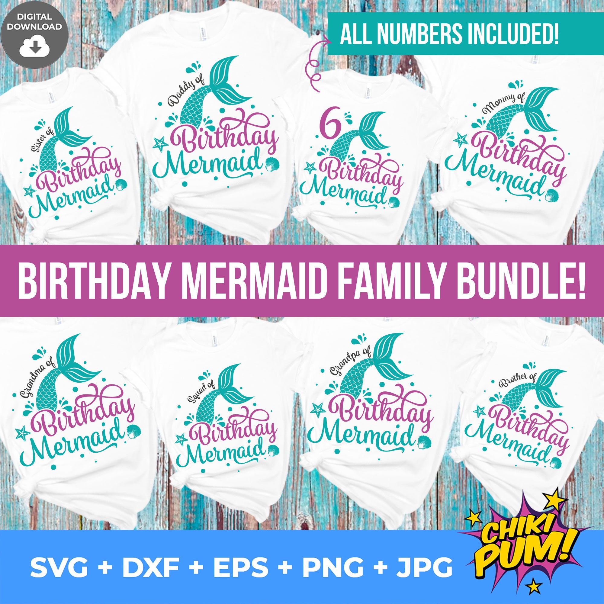Free Free Mermaid Family Svg 234 SVG PNG EPS DXF File