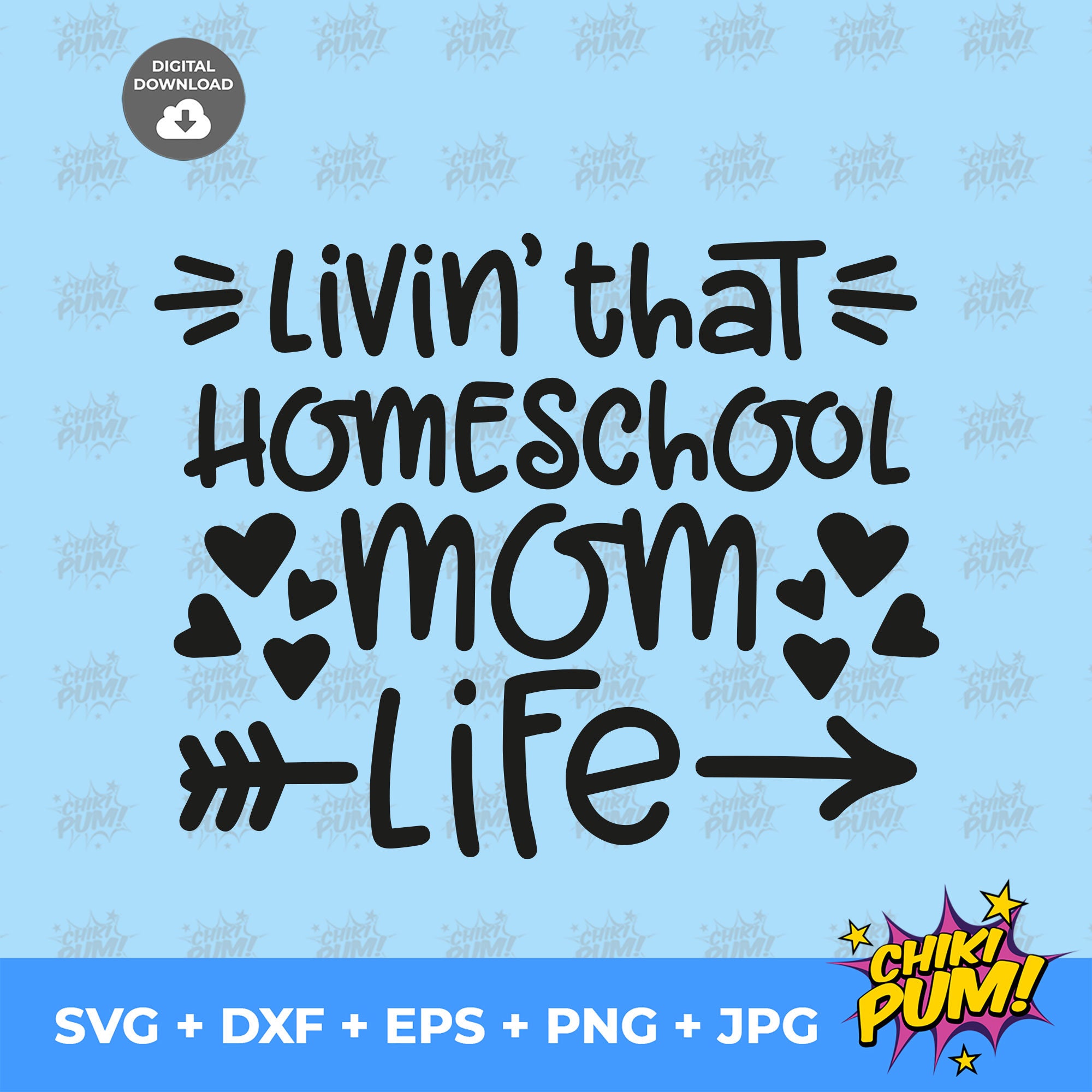 Download Livin' that Homeschool Mom life svg Homeschooling svg | Etsy