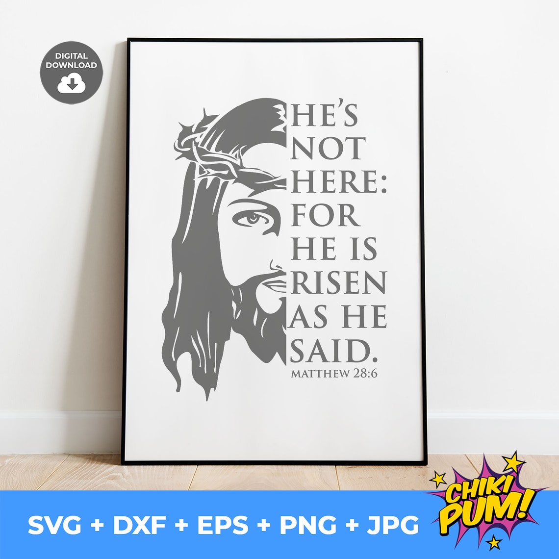 He is Not Here Svg He is Risen Svg Easter Svg Bible SVG Etsy