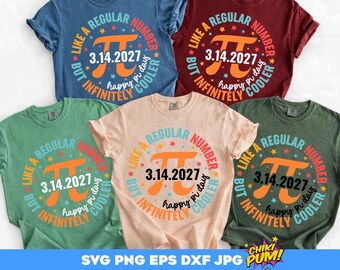 Wszystkiego najlepszego z okazji Dnia Liczby Pi 2027 SVG PNG: Projekt koszulki dla nauczyciela matematyki (pobranie cyfrowe)