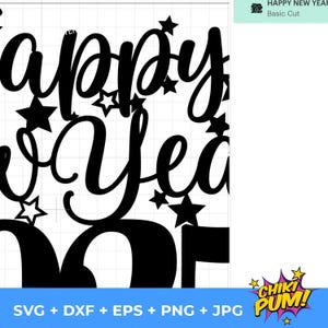 Hello 2026 Cake Topper SVG, Hello 2026 SVG, Happy New Year, 2026 Cake