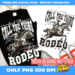 Rodeo PNG: Western Shirt Design, Trendy Digital Download