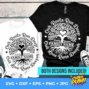 Family Reunion Tree SVG PNG: Roots Run Deep Design (digitale download)