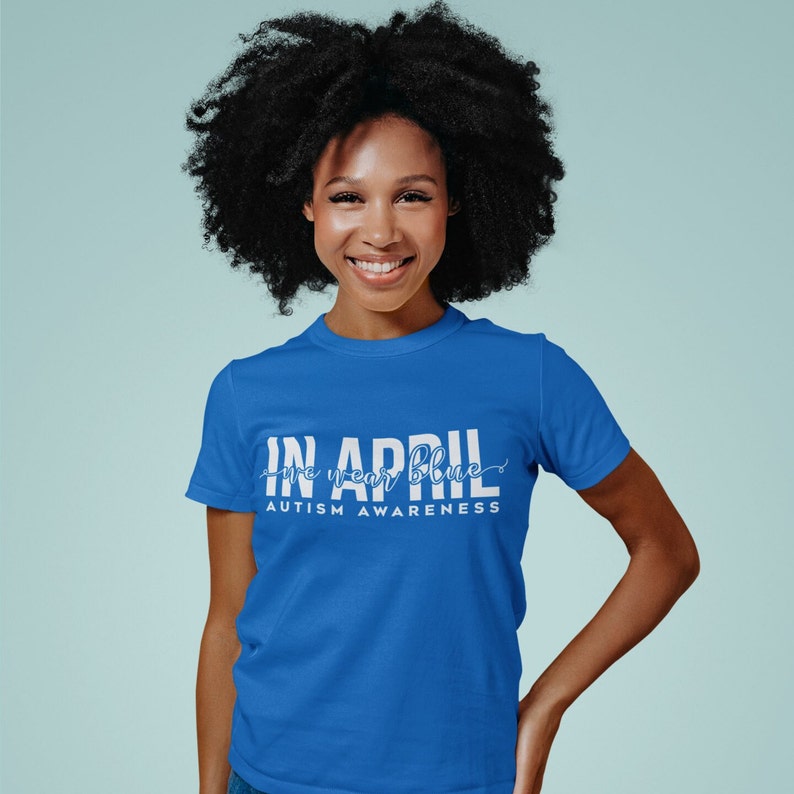 In April We Wear Blue, Autism Awareness SVG, In April SVG, We Wear Blue Svg, Autism Svg, Autism Awareness Png Sublimation
