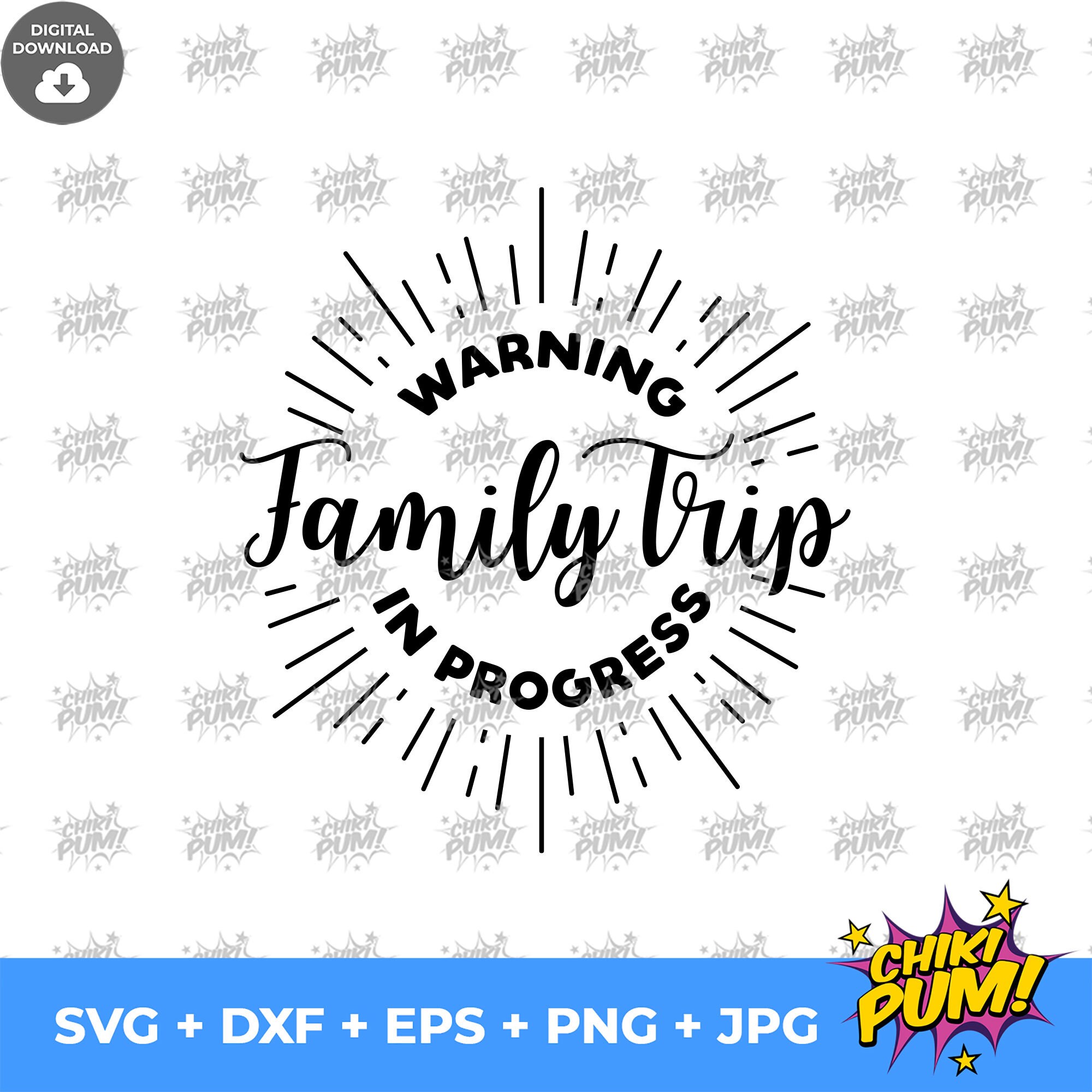 Family Trip in Progress SVG PNG Design: Vacation Matching Shirts Cut ...